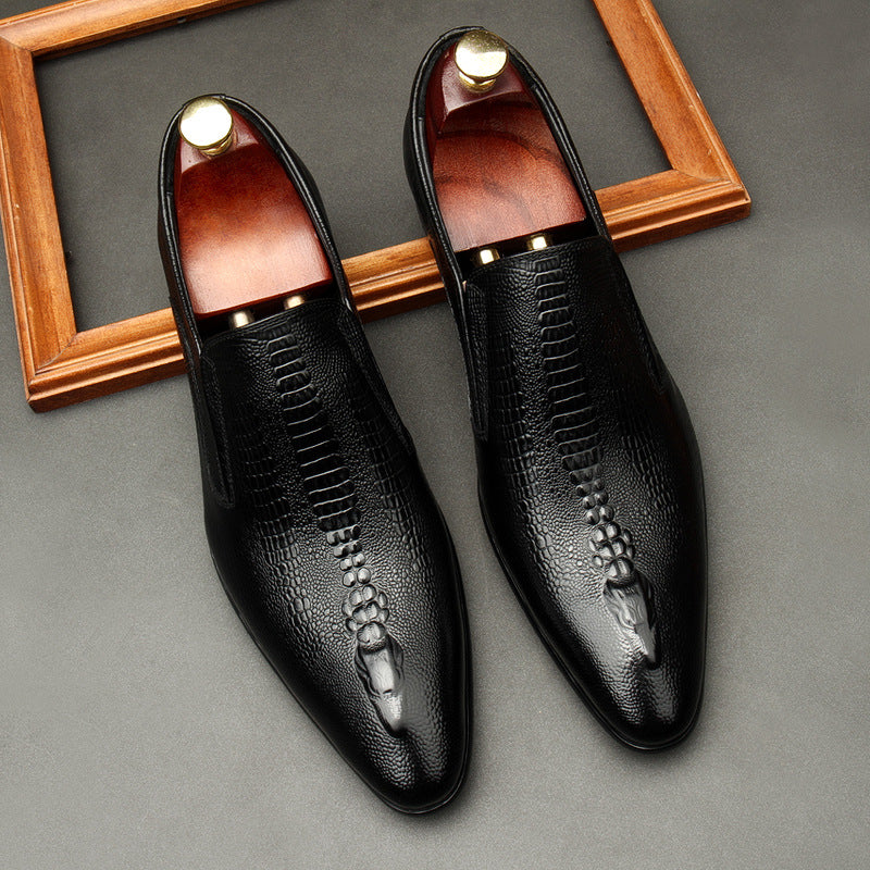 The Scudo - Genuine Leather Loafers For Men. Unique design - Ashour Shoes