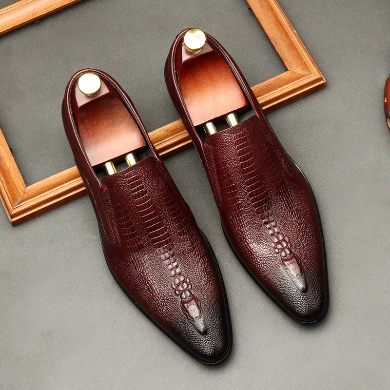 The Scudo - Genuine Leather Loafers For Men. Unique design - Ashour Shoes