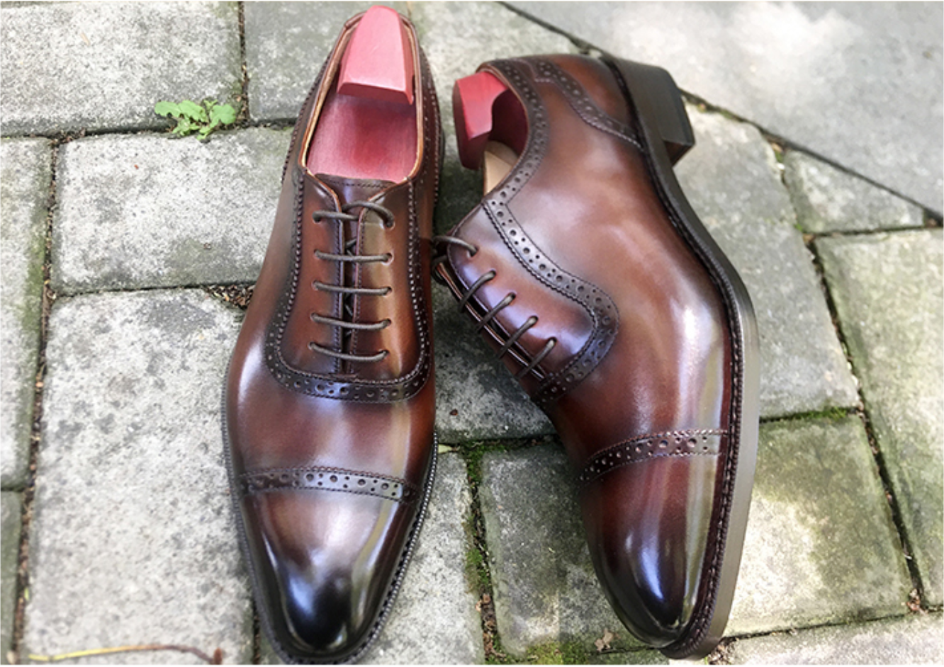 Ashour's 104 - Classic Cap Toe Goodyear Welted Oxford Shoes
