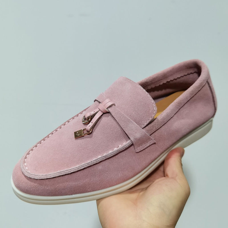 Women's Suede Slip On Loafers