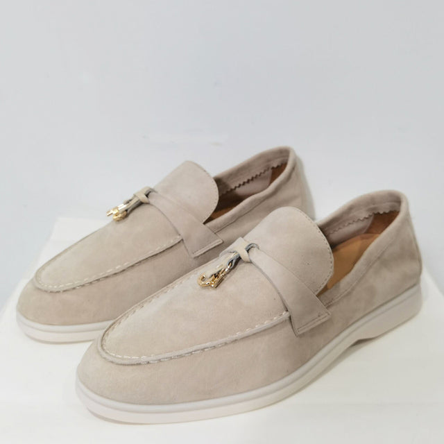 Zuoki 2 - Women's Suede leather Slip On tassel Loafers - Ashour Shoes