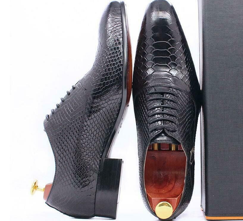 il quadrone - Men's Leather Square Toe Business Dress Shoes - Ashour Shoes