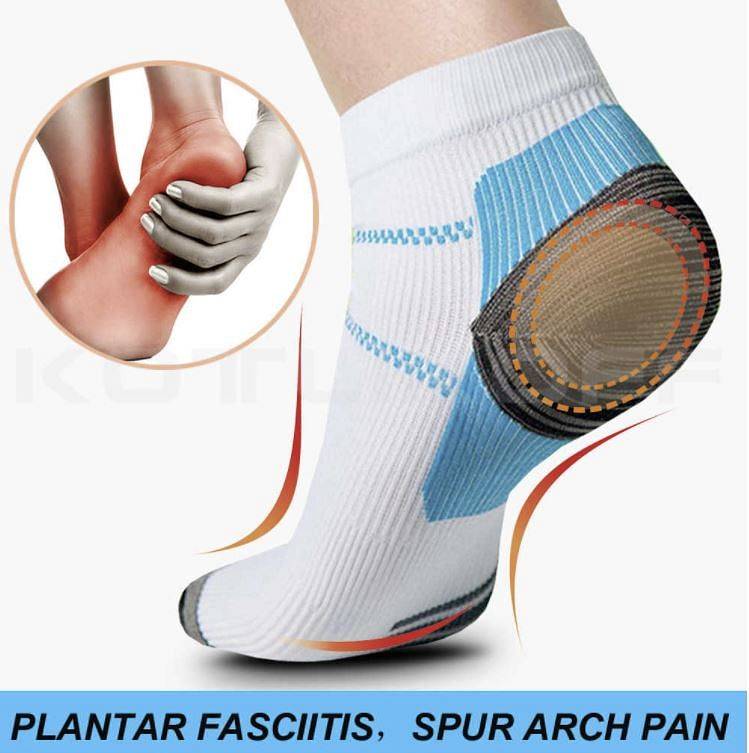 SuperSock - Socks For Plantar Fasciitis, Bone Spurs & Achilles Heel Relief - Ashour Shoes