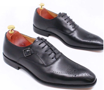 The Ralpino - Monkstrap Oxfords Crossover Leather Oxford - Ashour Shoes